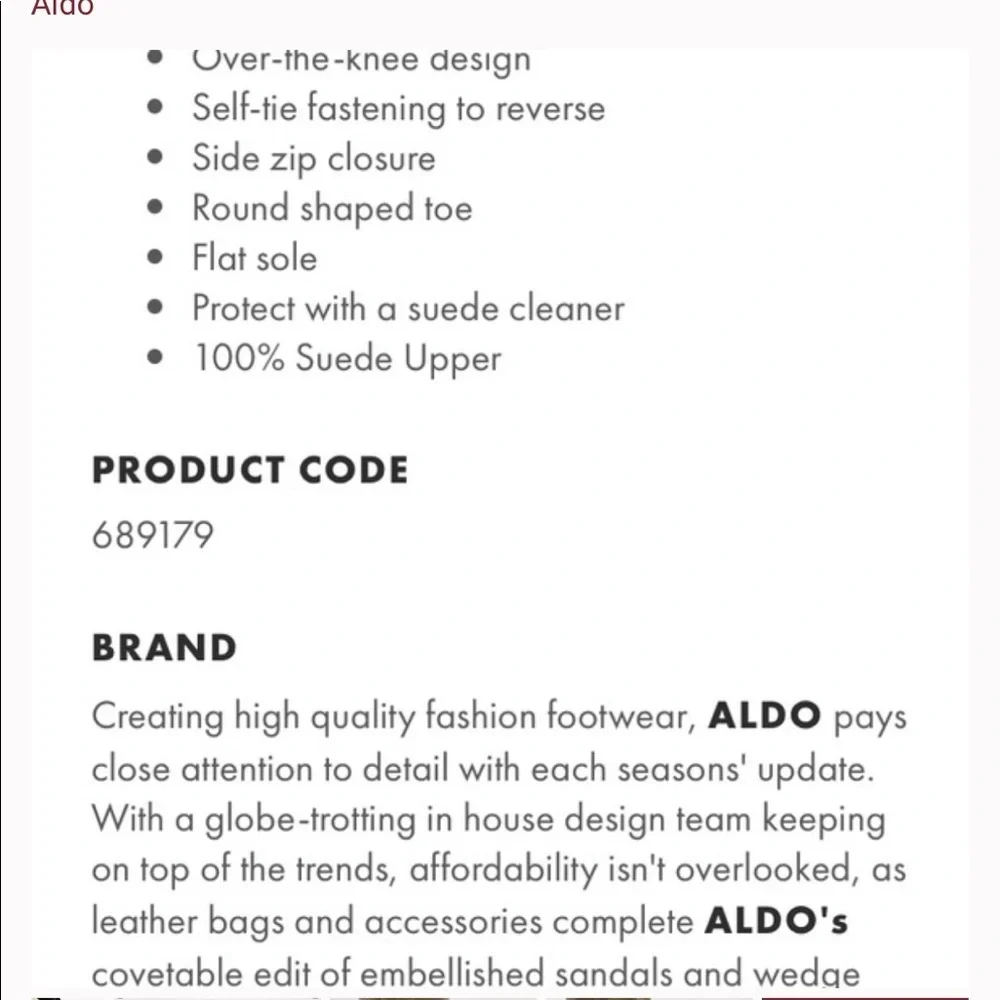 Aldo Taupe Suede Over-knee Boots